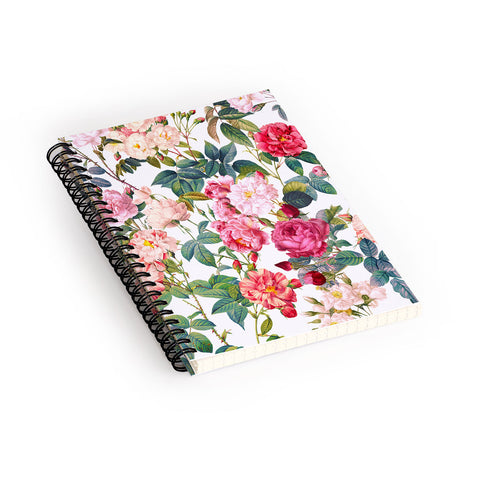 Burcu Korkmazyurek Rose Garden VII Spiral Notebook