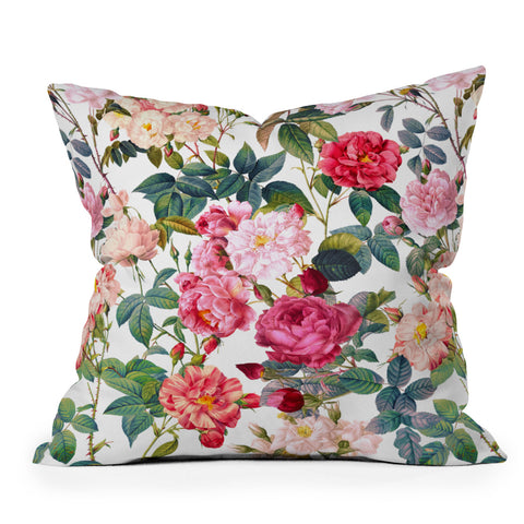 Burcu Korkmazyurek Rose Garden VII Throw Pillow