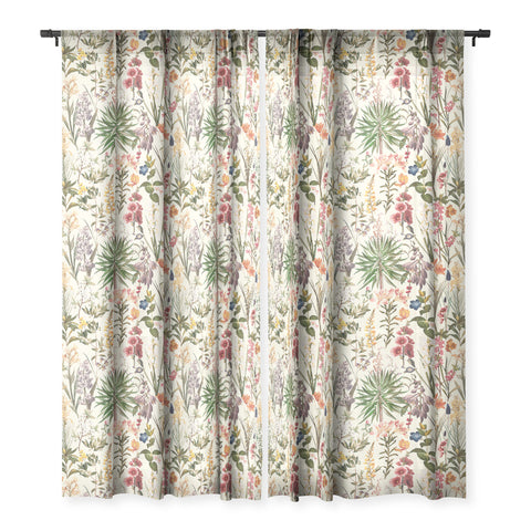 Burcu Korkmazyurek Secret Garden XIX Sheer Window Curtain