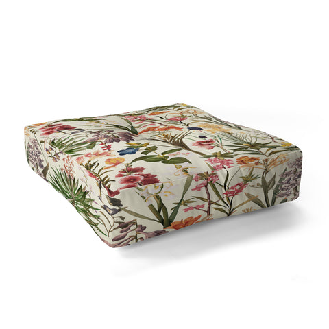 Burcu Korkmazyurek Secret Garden XIX Floor Pillow Square