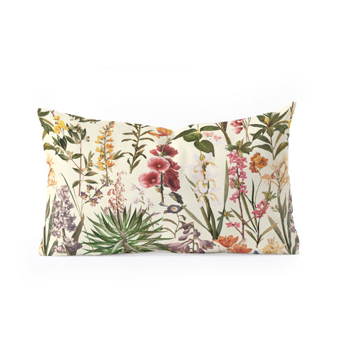 Burcu Korkmazyurek Secret Garden XIX Oblong Throw Pillow