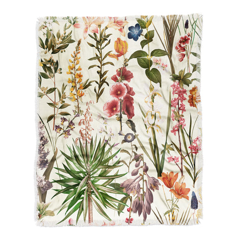 Burcu Korkmazyurek Secret Garden XIX Throw Blanket