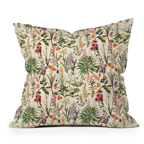 Burcu Korkmazyurek Secret Garden XIX Throw Pillow