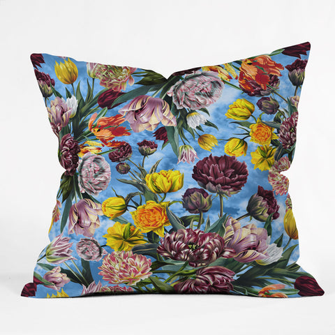 Burcu Korkmazyurek Sky Garden Outdoor Throw Pillow