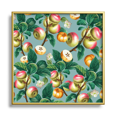 Burcu Korkmazyurek Spring Summer 2022 Fruits Metal Square Framed Art Print