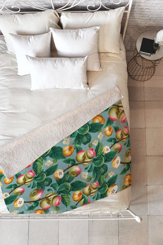 Burcu Korkmazyurek Spring Summer 2022 Fruits Fleece Throw Blanket