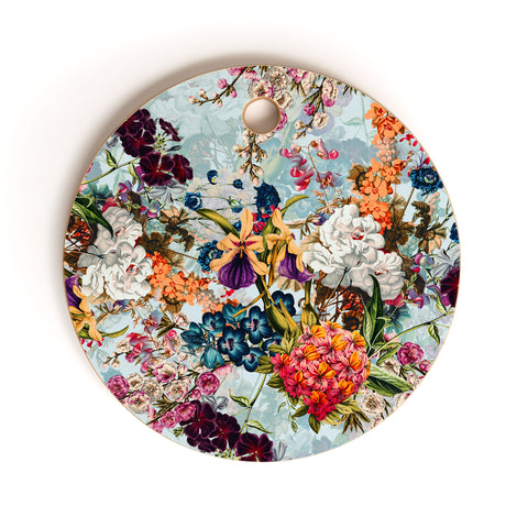 Burcu Korkmazyurek Summer Botanical Garden VIII Cutting Board Round