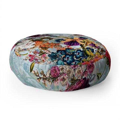 Burcu Korkmazyurek Summer Botanical Garden VIII Floor Pillow Round