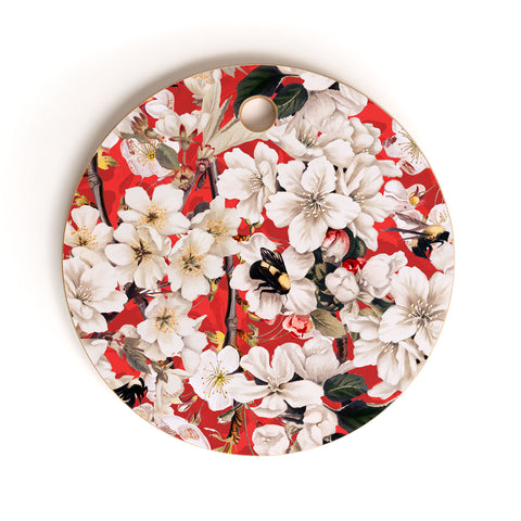 Burcu Korkmazyurek Summer Garden XI Cutting Board Round