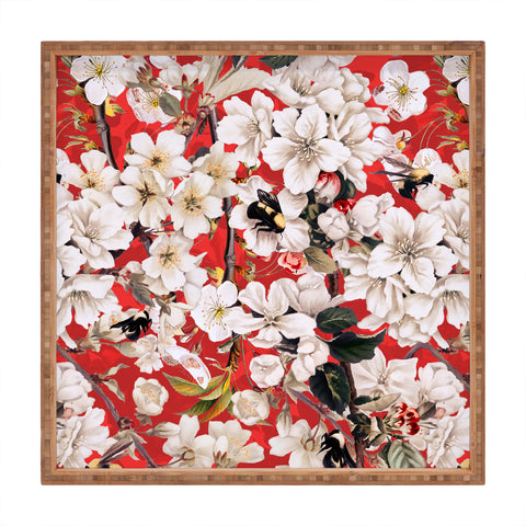 Burcu Korkmazyurek Summer Garden XI Square Tray