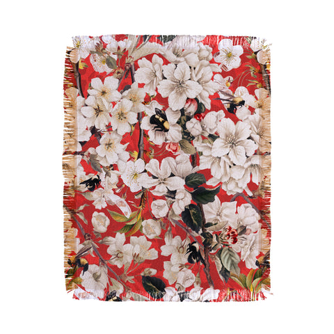 Burcu Korkmazyurek Summer Garden XI Throw Blanket
