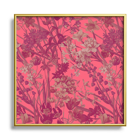 Burcu Korkmazyurek Summer is Coming X Square Metal Framed Art Print