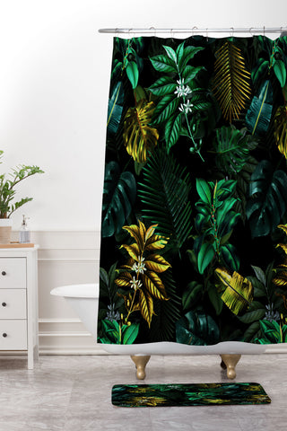 Burcu Korkmazyurek TROPICAL GARDEN VIII Shower Curtain And Mat