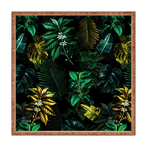 Burcu Korkmazyurek TROPICAL GARDEN VIII Square Tray