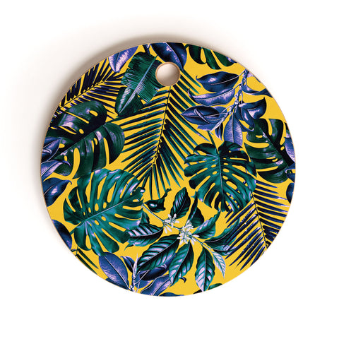 Burcu Korkmazyurek TROPICAL GARDEN XIII Cutting Board Round