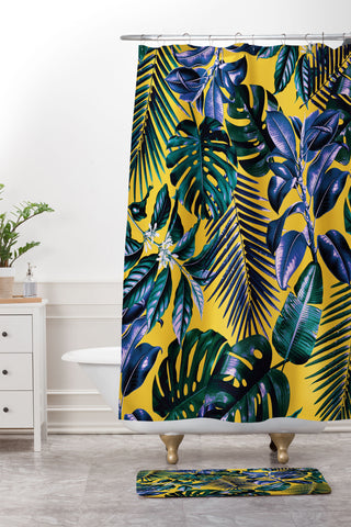 Burcu Korkmazyurek TROPICAL GARDEN XIII Shower Curtain And Mat