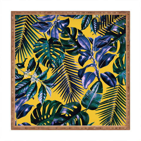 Burcu Korkmazyurek TROPICAL GARDEN XIII Square Tray