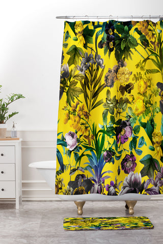 Burcu Korkmazyurek Tropical Jungle I Shower Curtain And Mat