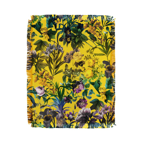 Burcu Korkmazyurek Tropical Jungle I Throw Blanket