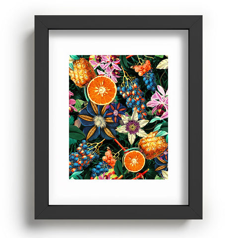 Burcu Korkmazyurek Tropical Orange Garden Recessed Framing Rectangle