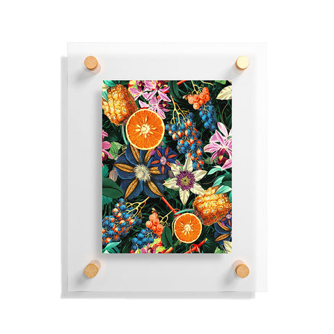 Burcu Korkmazyurek Tropical Orange Garden Floating Acrylic Print