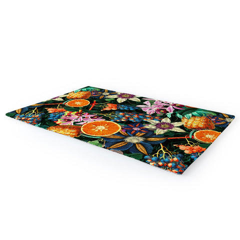 Burcu Korkmazyurek Tropical Orange Garden Area Rug