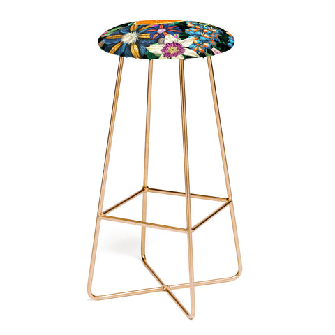 Burcu Korkmazyurek Tropical Orange Garden Bar Stool