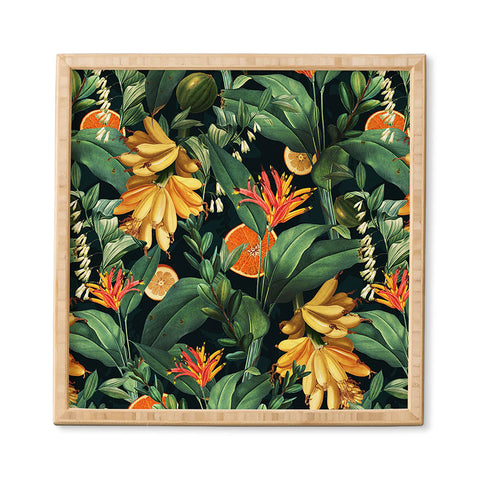 Burcu Korkmazyurek Tropical Orange Garden III Framed Wall Art
