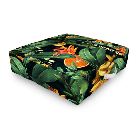 Burcu Korkmazyurek Tropical Orange Garden III Outdoor Floor Cushion
