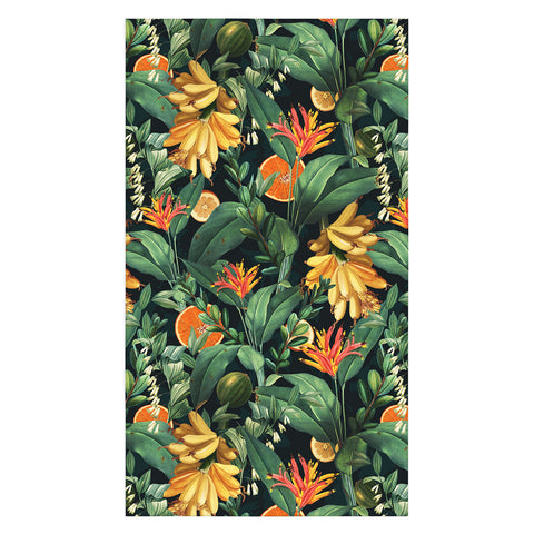 Burcu Korkmazyurek Tropical Orange Garden III Tablecloth