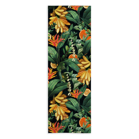 Burcu Korkmazyurek Tropical Orange Garden III Yoga Towel