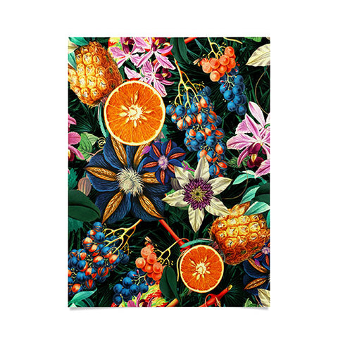 Burcu Korkmazyurek Tropical Orange Garden Poster