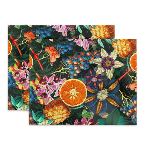 Burcu Korkmazyurek Tropical Orange Garden Placemat