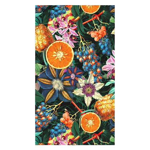 Burcu Korkmazyurek Tropical Orange Garden Tablecloth