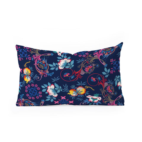 Burcu Korkmazyurek Victorian Midnight Oblong Throw Pillow