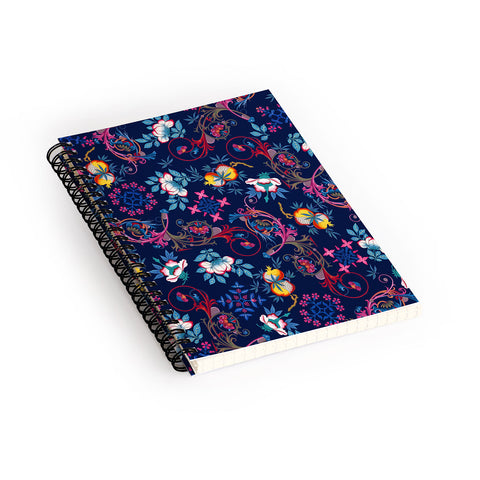 Burcu Korkmazyurek Victorian Midnight Spiral Notebook
