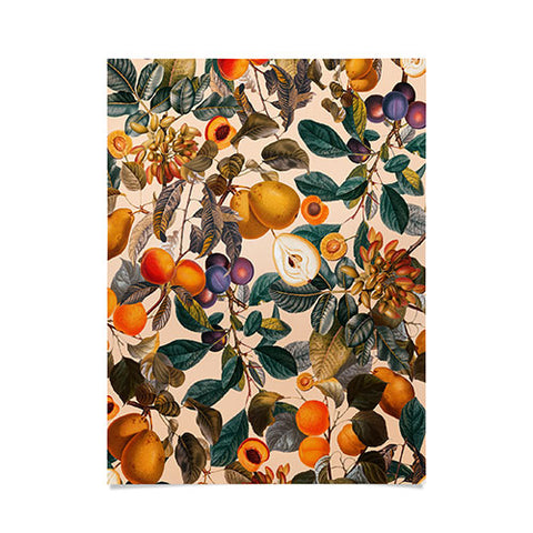Burcu Korkmazyurek Vintage Fruit Pattern IX Poster