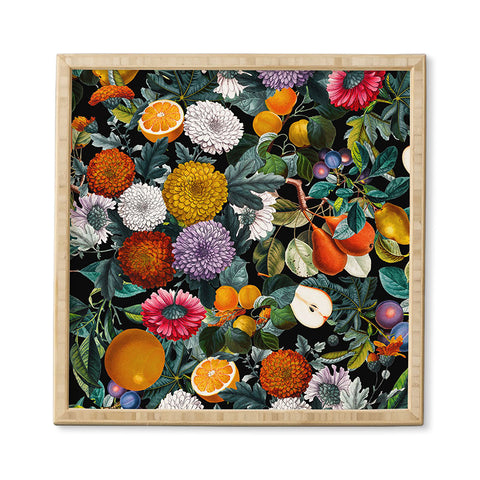 Burcu Korkmazyurek Vintage Fruit Pattern VII Framed Wall Art