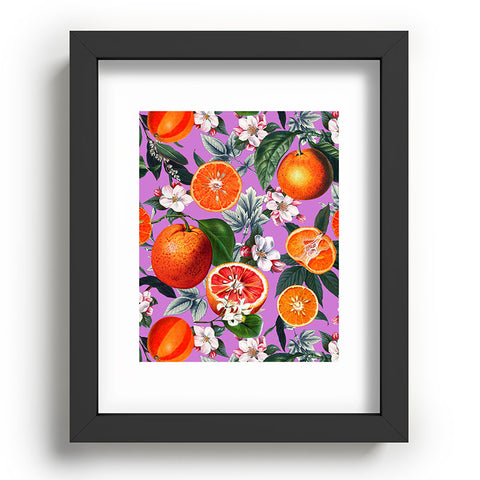 Burcu Korkmazyurek Vintage Fruit Pattern X Recessed Framing Rectangle