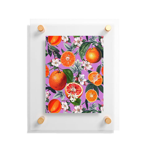 Burcu Korkmazyurek Vintage Fruit Pattern X Floating Acrylic Print