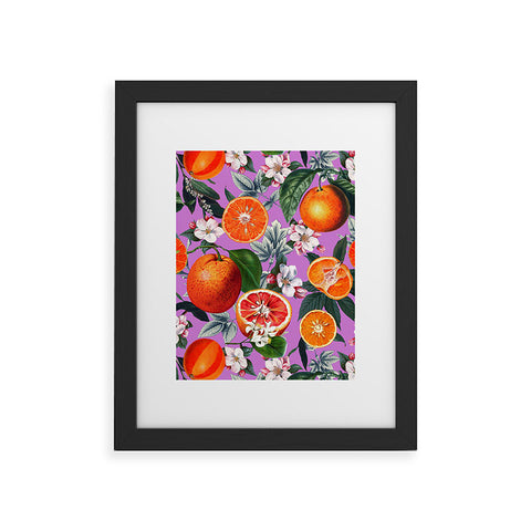 Burcu Korkmazyurek Vintage Fruit Pattern X Framed Art Print