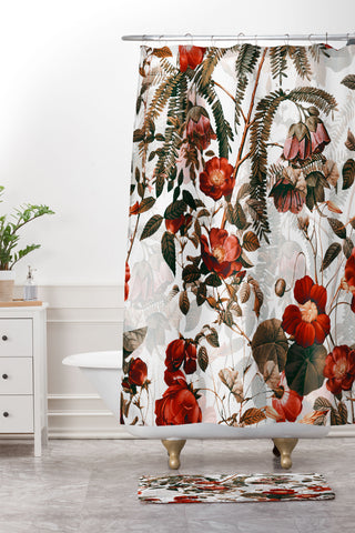 Burcu Korkmazyurek Vintage Garden III Shower Curtain And Mat