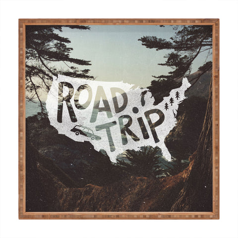 Cabin Supply Co Road Trip USA big sur Square Tray