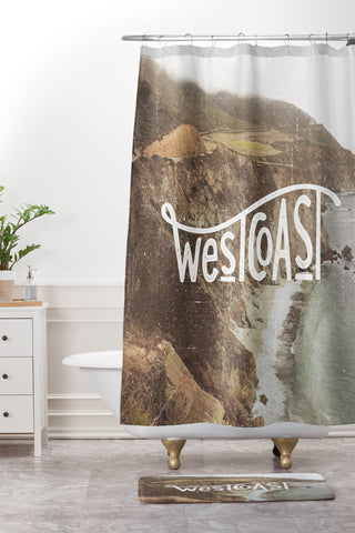Cabin Supply Co West Coast Shower Curtain And Mat