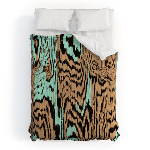 Caleb Troy Aqua Chocolate Safari Duvet Cover