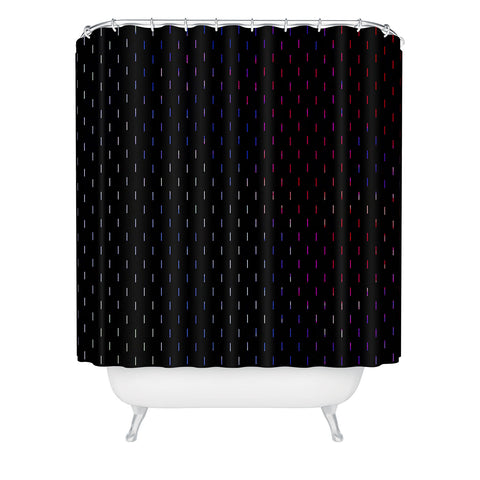 Caleb Troy Arcade Lines Shower Curtain