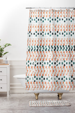 Caleb Troy August Tracks Shower Curtain And Mat