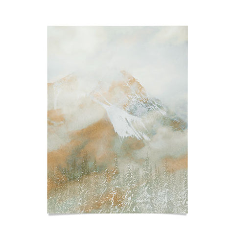 Caleb Troy Banff Gold Painted Christmas Poster