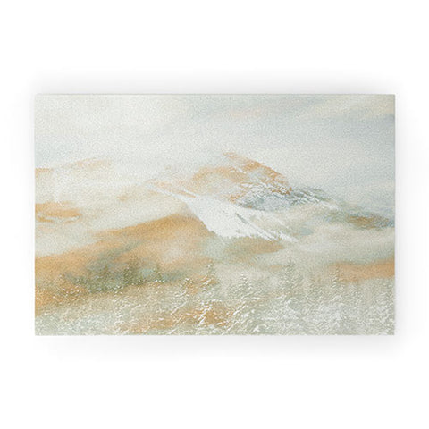 Caleb Troy Banff Gold Painted Christmas Welcome Mat