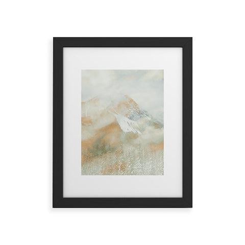 Caleb Troy Banff Gold Painted Christmas Framed Art Print